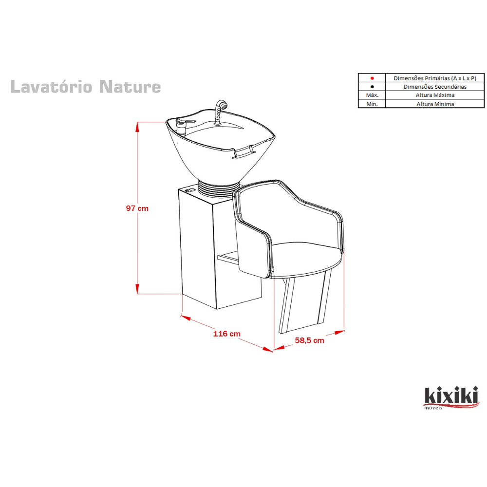 Lavatório Nature Simples KIXIKI